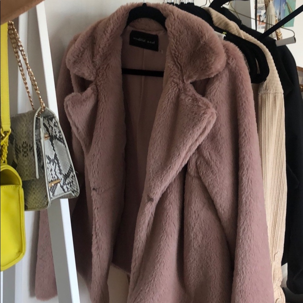 Faux fur jacket